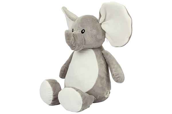 Elephant bear, embroider on tummy