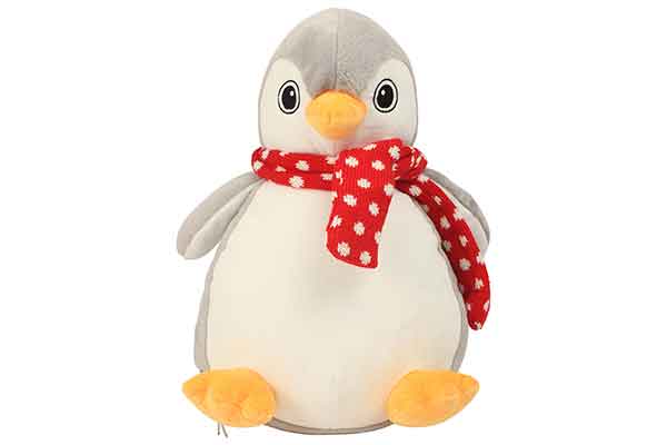 Penguin bear, embroider on tummy