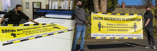 Social Distancing Banners